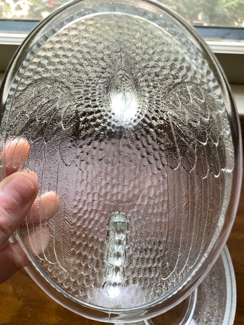 Original Indiana Glass Beadless Stippled Base Hen on A Nest Dish Clear 1930-1940 - Picture 11 of 14